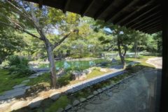 自宅カフェと庭園