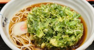 最近の好きな食べ物No.1は「春菊天そば」