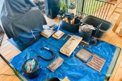 高崎スタジオ 薪ストーブの煙突掃除（2回目）をしました